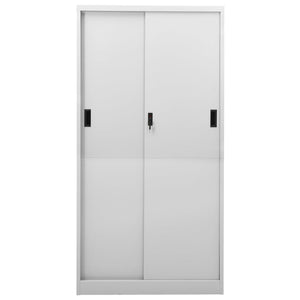 Büroschrank Stahl Hellgrau 90x40x180 cm