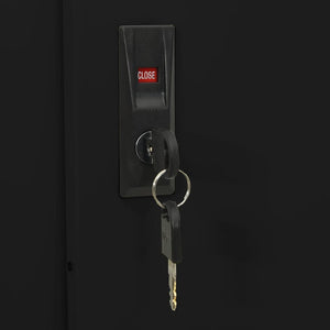 Büroschrank Anthrazit Schiebetür 90x180 cm