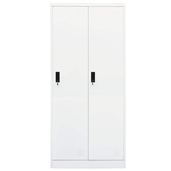vidaXL Armoire blanche 80x50x180 cm Acier