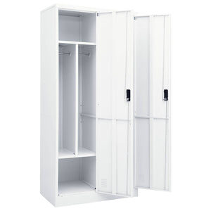 vidaXL Armoire blanche 80x50x180 cm Acier