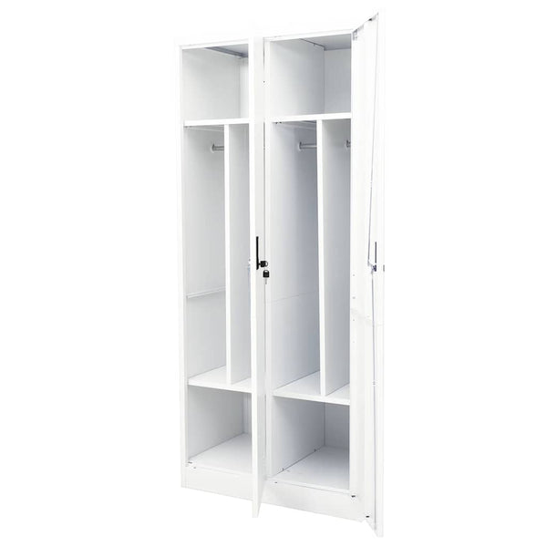 vidaXL Armoire blanche 80x50x180 cm Acier