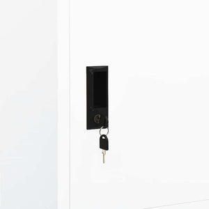 vidaXL Armoire blanche 80x50x180 cm Acier