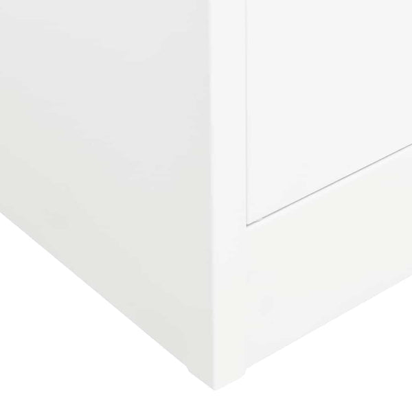 vidaXL Armoire blanche 80x50x180 cm Acier