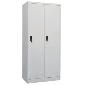 vidaXL Armoire Gris clair 80x50x180 cm Acier