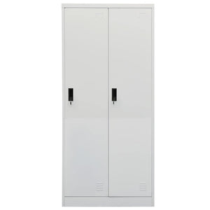 vidaXL Armoire Gris clair 80x50x180 cm Acier