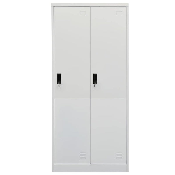 vidaXL Armoire Gris clair 80x50x180 cm Acier
