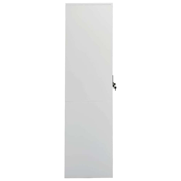 vidaXL Armoire Gris clair 80x50x180 cm Acier