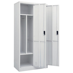 vidaXL Armoire Gris clair 80x50x180 cm Acier