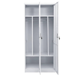 vidaXL Armoire Gris clair 80x50x180 cm Acier