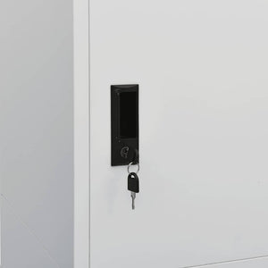 vidaXL Armoire Gris clair 80x50x180 cm Acier