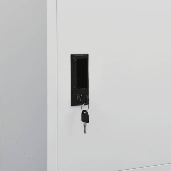 vidaXL Armoire Gris clair 80x50x180 cm Acier