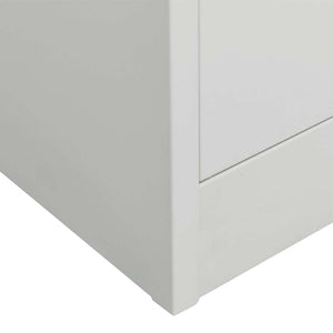 vidaXL Armoire Gris clair 80x50x180 cm Acier