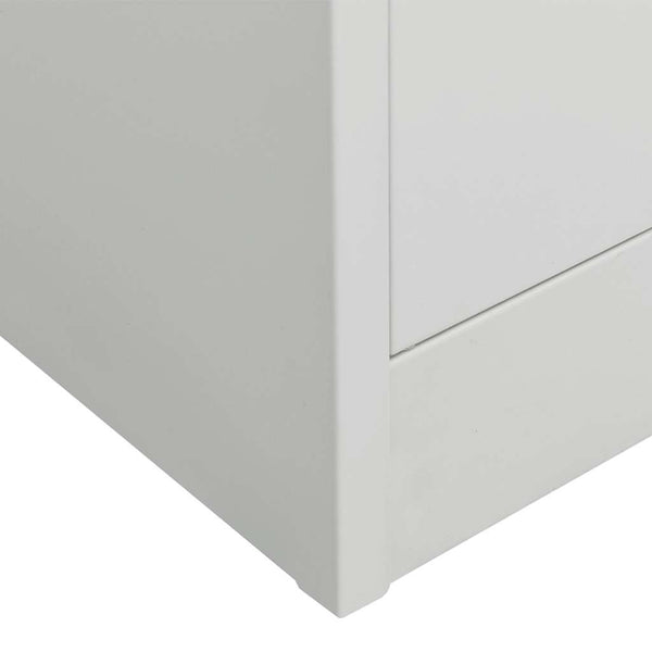 vidaXL Armoire Gris clair 80x50x180 cm Acier