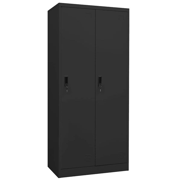 vidaXL Armoire anthracite 80x50x180 cm acier