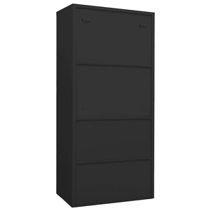 vidaXL Armoire anthracite 80x50x180 cm acier