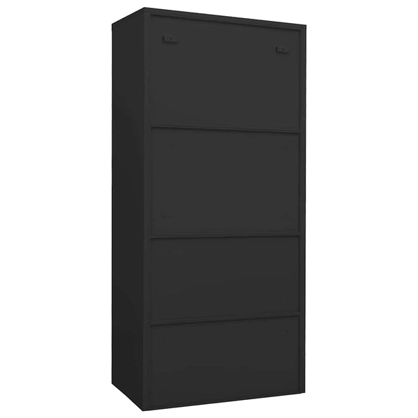 vidaXL Armoire anthracite 80x50x180 cm acier