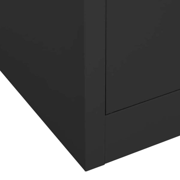 vidaXL Armoire anthracite 80x50x180 cm acier