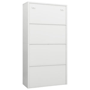 Weißer Stahlschrank 90x40x180 cm