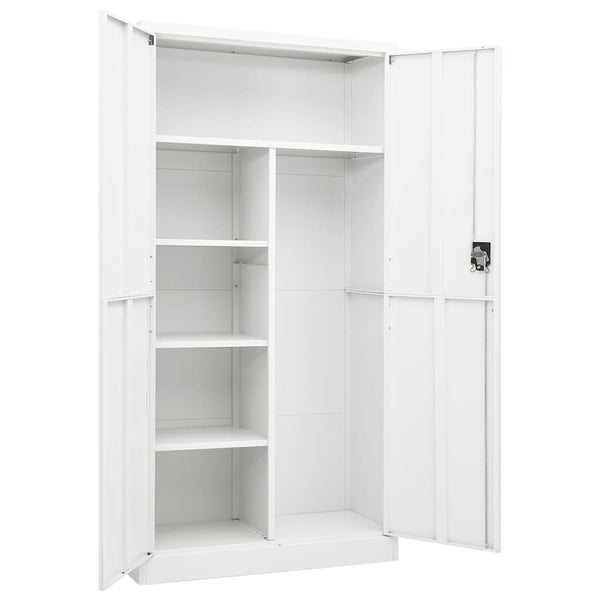 Weißer Stahlschrank 90x40x180 cm