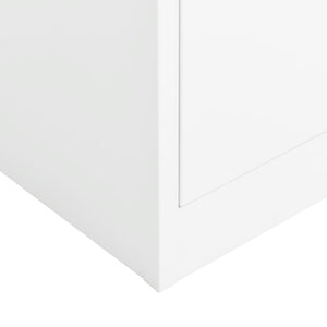 Weißer Stahlschrank 90x40x180 cm