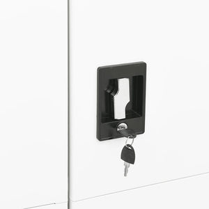 Weißer Stahlschrank 90x40x180 cm