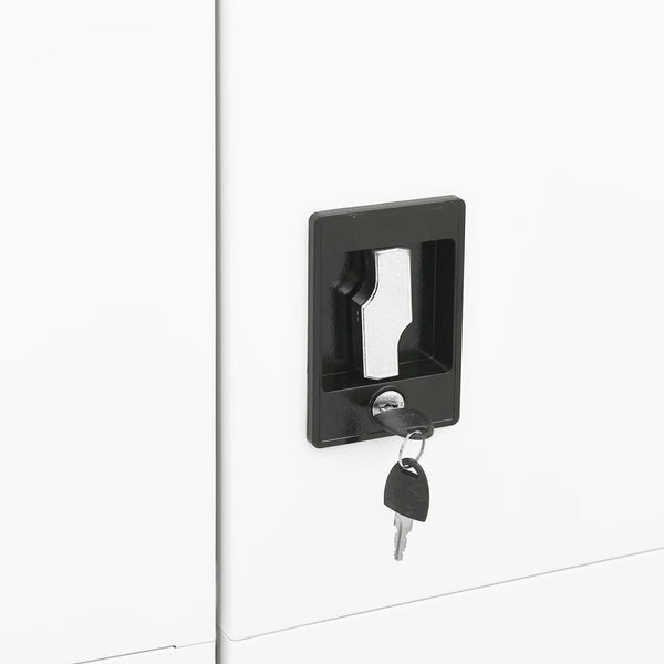 Weißer Stahlschrank 90x40x180 cm