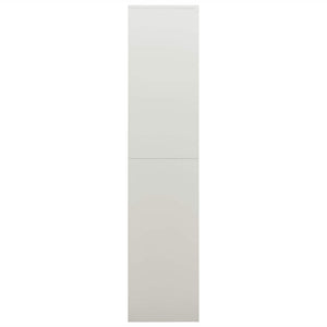 Hellgrauer Stahlschrank 90x40x180cm