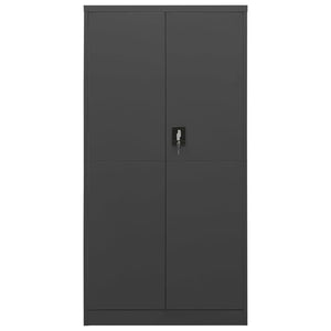 Anthrazit Schließfachschrank 90x40x180 cm