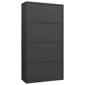 Anthrazit Schließfachschrank 90x40x180 cm
