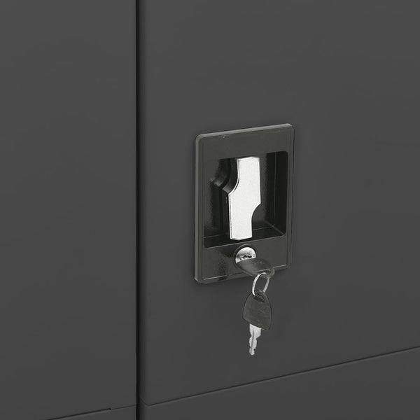 Anthrazit Schließfachschrank 90x40x180 cm