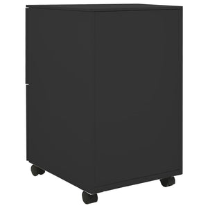Rollbarer Aktenschrank Anthrazit Stahl