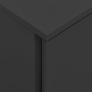 Rollbarer Aktenschrank Anthrazit Stahl