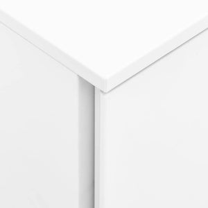Rollbarer Aktenschrank Weiß, Stahl