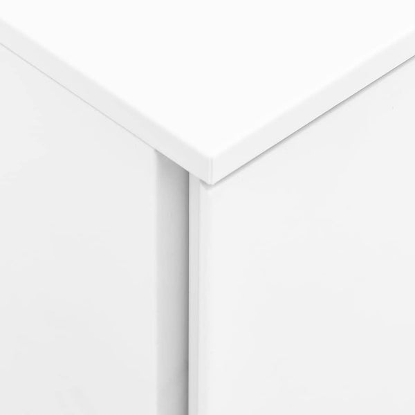 Rollbarer Aktenschrank Weiß, Stahl