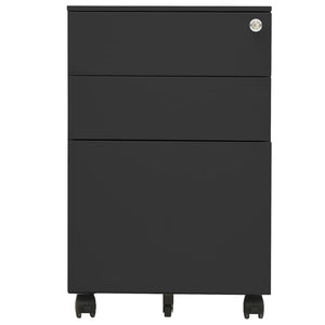 Rollbarer Aktenschrank Anthrazit Stahl