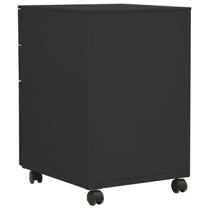 Rollbarer Aktenschrank Anthrazit Stahl
