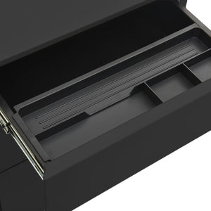 Rollbarer Aktenschrank Anthrazit Stahl
