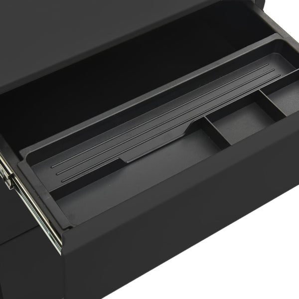 Rollbarer Aktenschrank Anthrazit Stahl