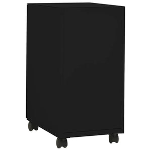 Rollbarer Aktenschrank Schwarz, 30x45x59 cm