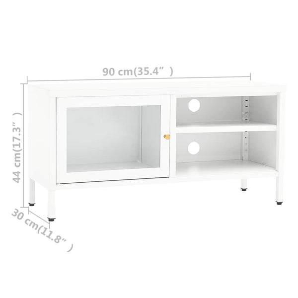 TV-Schrank Weiß 90x30x44 cm