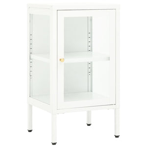 vidaXL Buffet 38x35x70 cm Métal et Verre