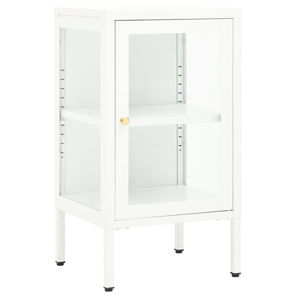 vidaXL Buffet 38x35x70 cm Métal et Verre