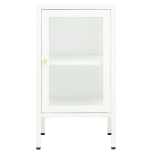 vidaXL Buffet 38x35x70 cm Métal et Verre