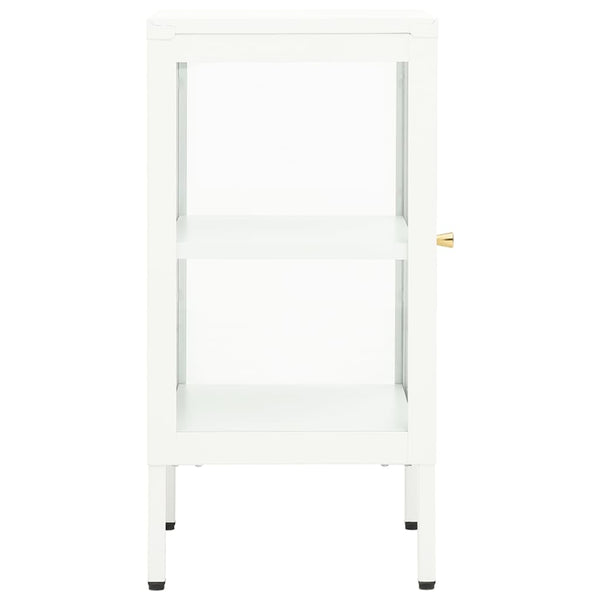 vidaXL Buffet 38x35x70 cm Métal et Verre
