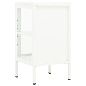vidaXL Buffet 38x35x70 cm Métal et Verre