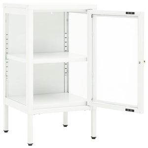 vidaXL Buffet 38x35x70 cm Métal et Verre