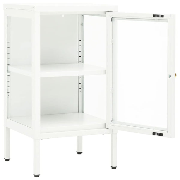 vidaXL Buffet 38x35x70 cm Métal et Verre