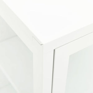 vidaXL Buffet 38x35x70 cm Métal et Verre