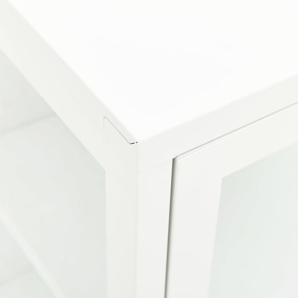vidaXL Buffet 38x35x70 cm Métal et Verre