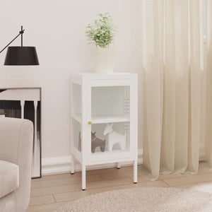 vidaXL Buffet 38x35x70 cm Métal et Verre